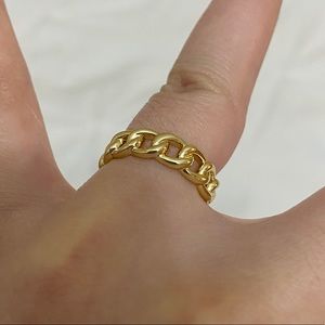 14k chain ring